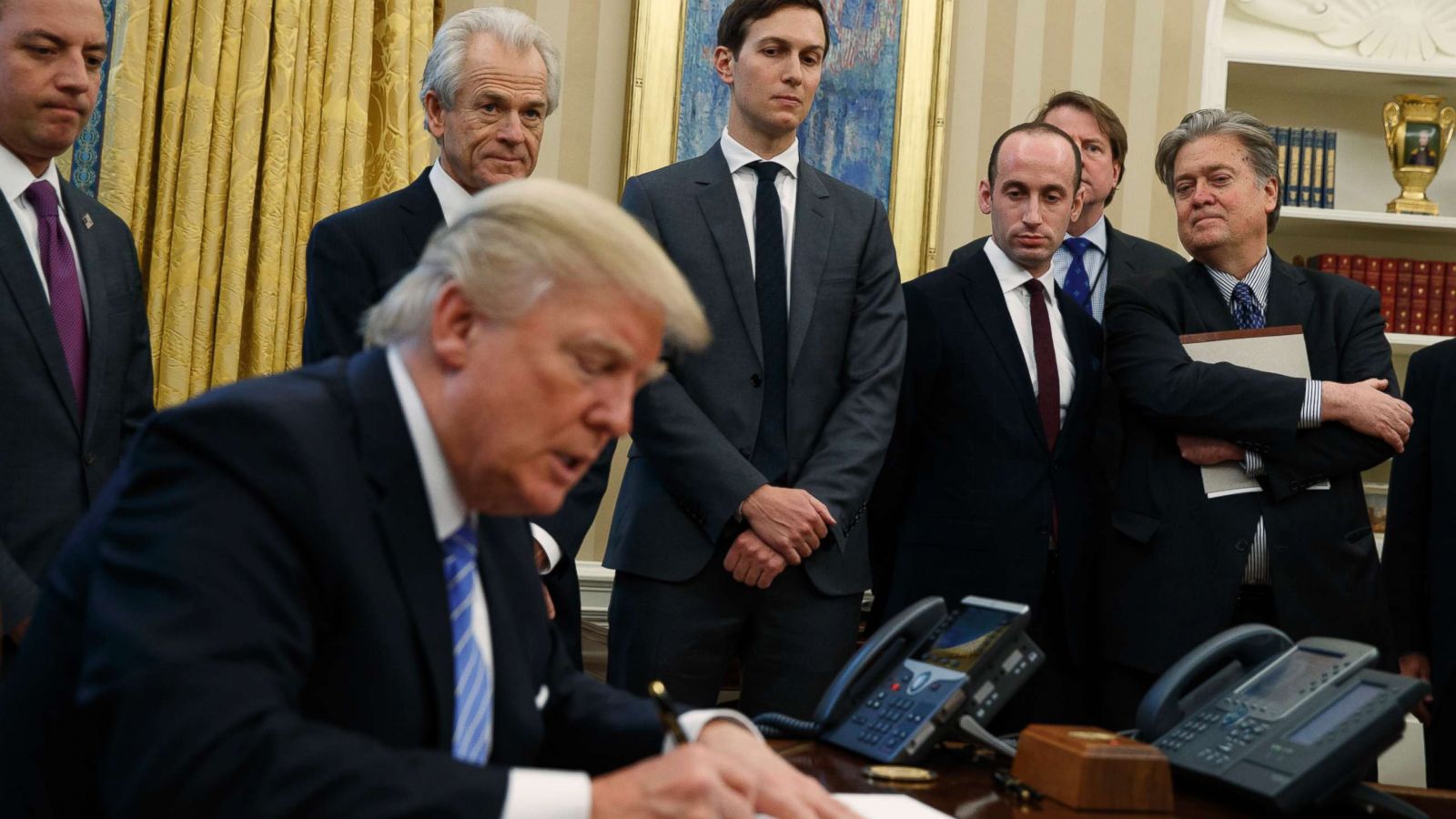 Stephen Miller and Trump